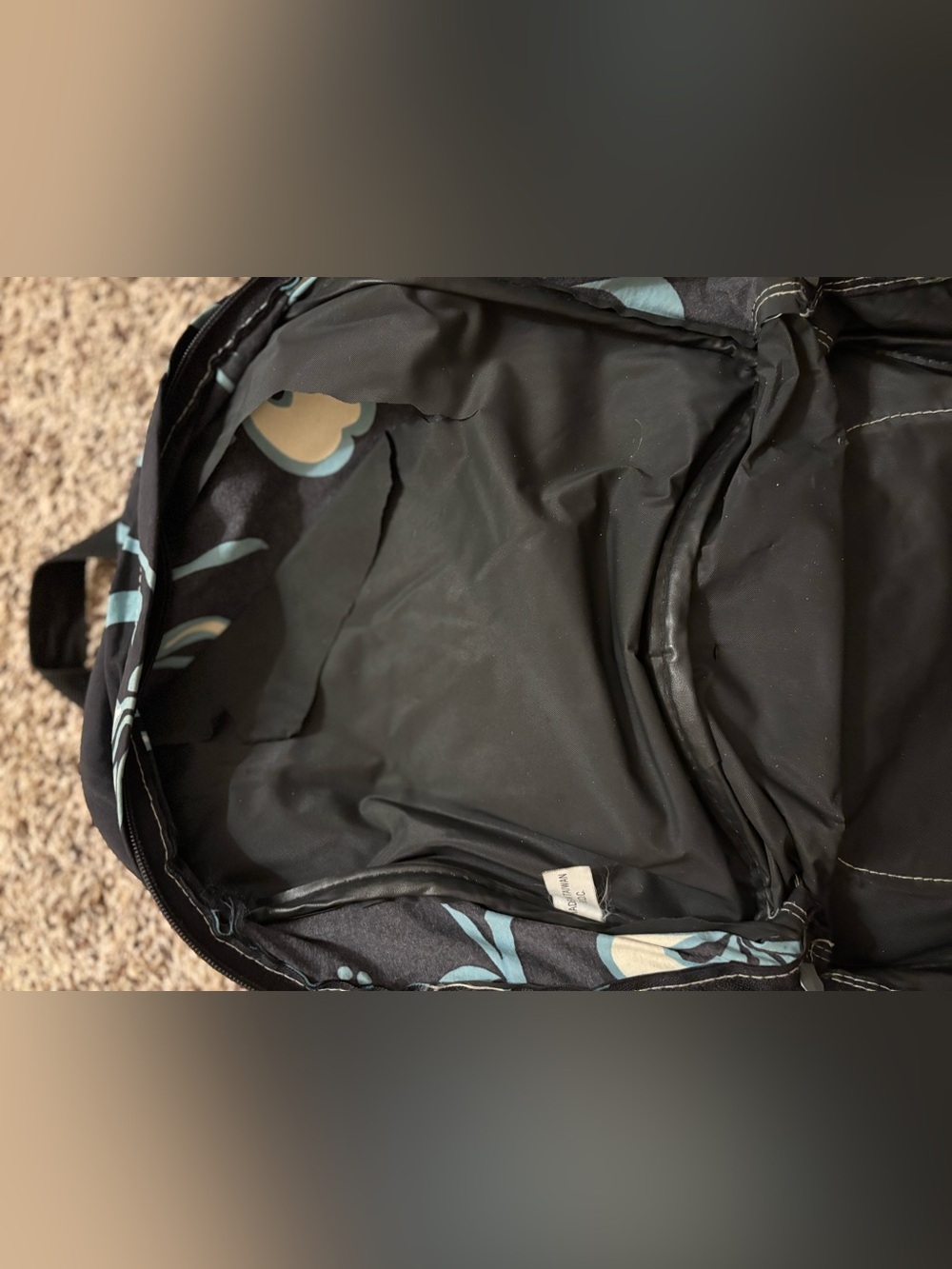 Vintage Quiksilver Floral Mini Backpack Y2K Hawaiian Surf Bag Fair Condition - Picture 13 of 14